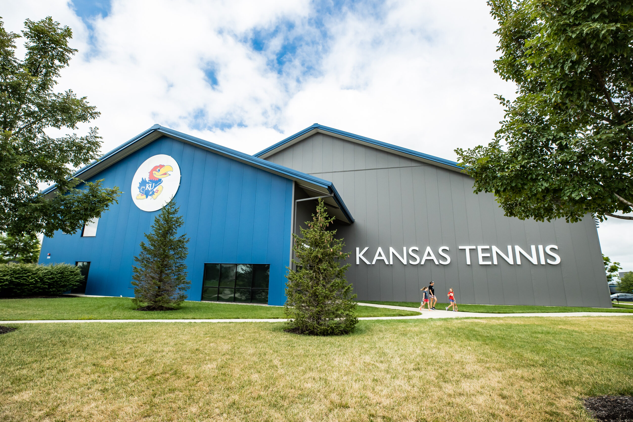 front of jayhawk tennis center